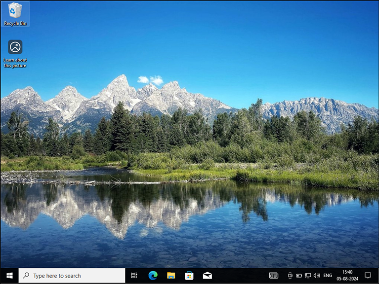 Windows Desktop Screen